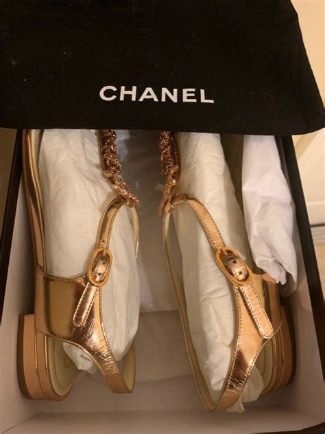 chanel sandale|authentic Chanel sandals.